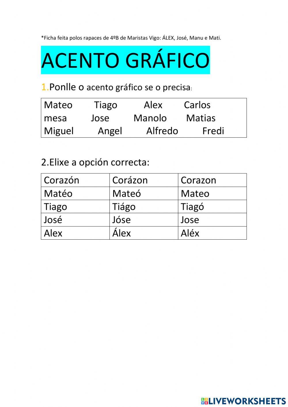 Acentuação de Oxítonas