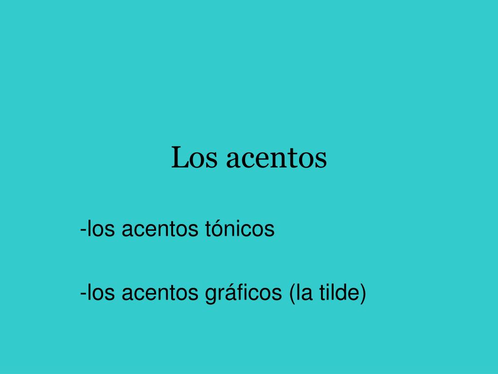 acentos graficos