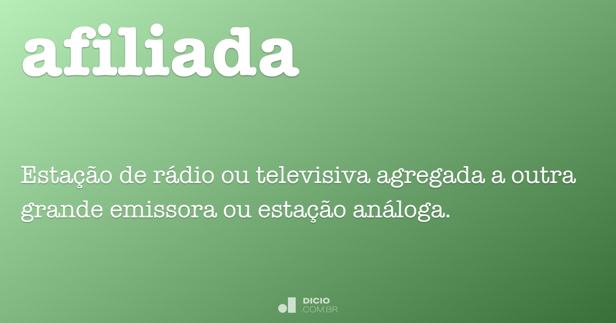 o que é ser afiliada