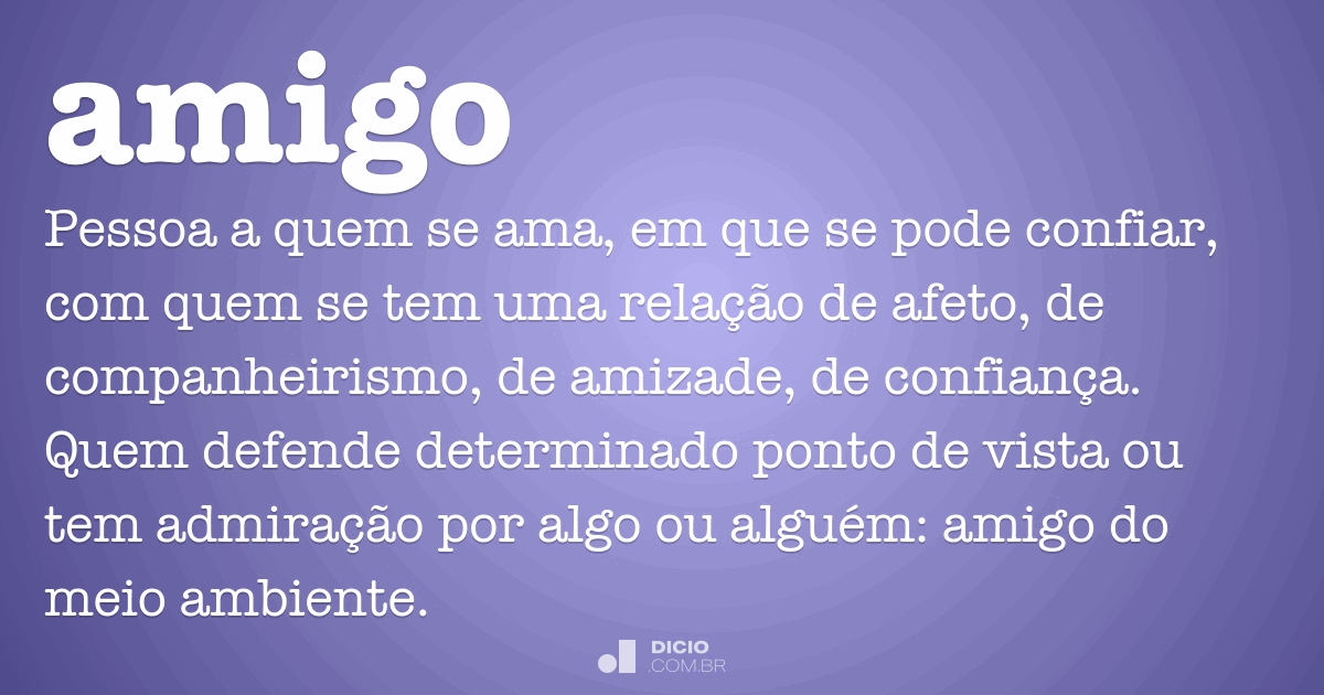 significado de amigo
