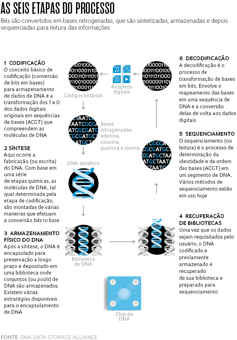 Armazenamento em DNA pesquisa