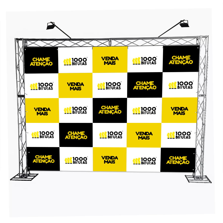 Painel de lona para eventos