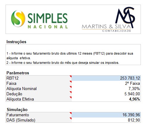 como calcular simples nacional passo a passo