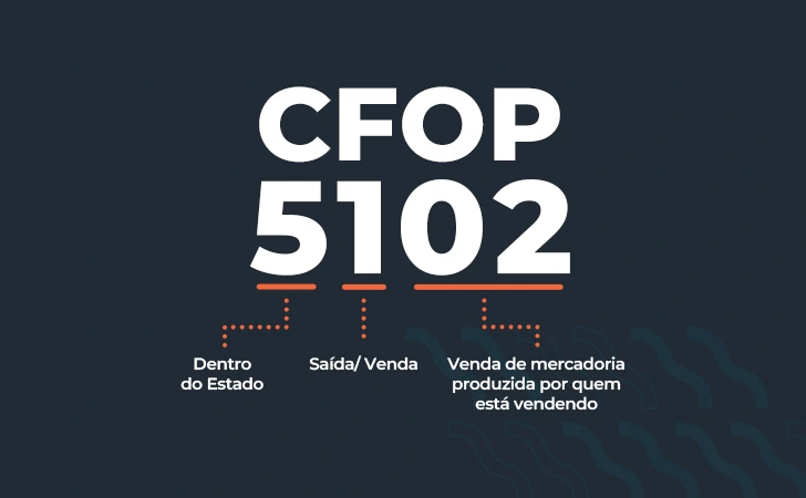 quando usar cfop 5102
