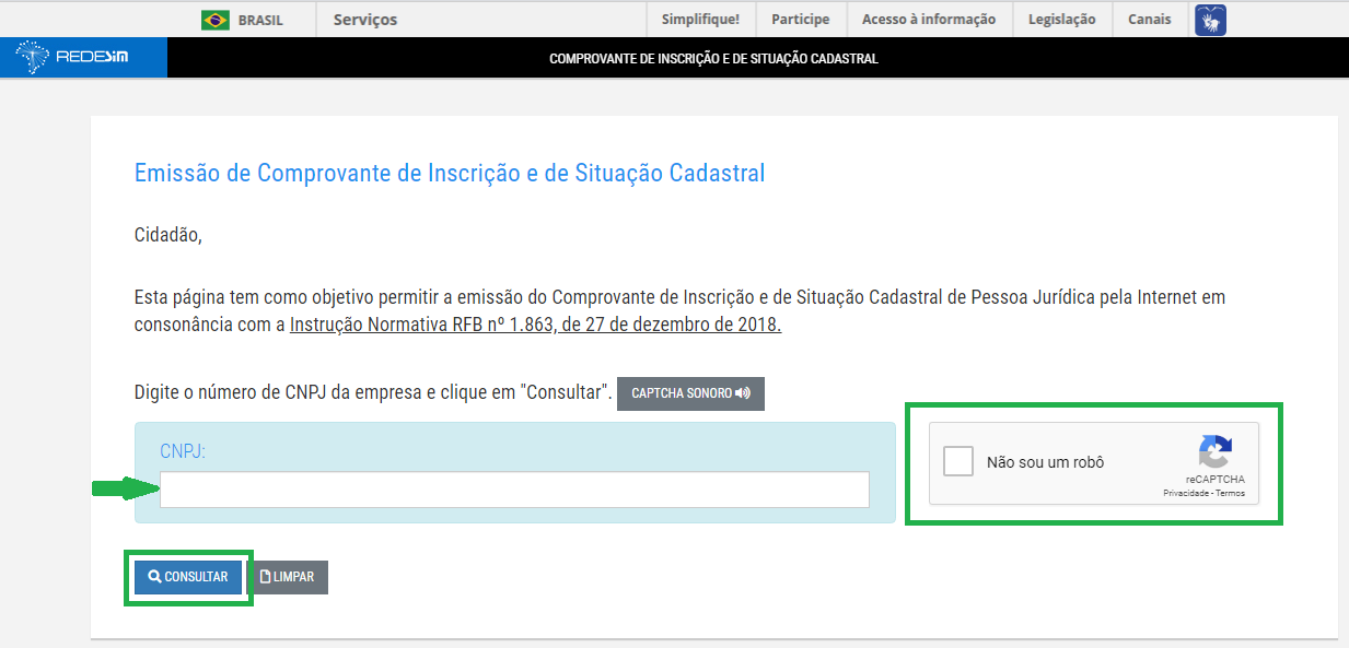 Diferença entre Cartão CNPJ