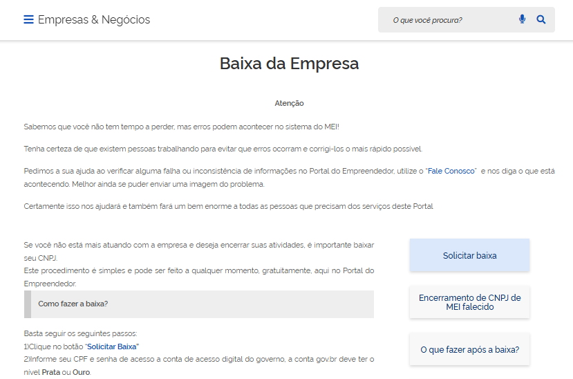 erros comuns ao cancelar mei