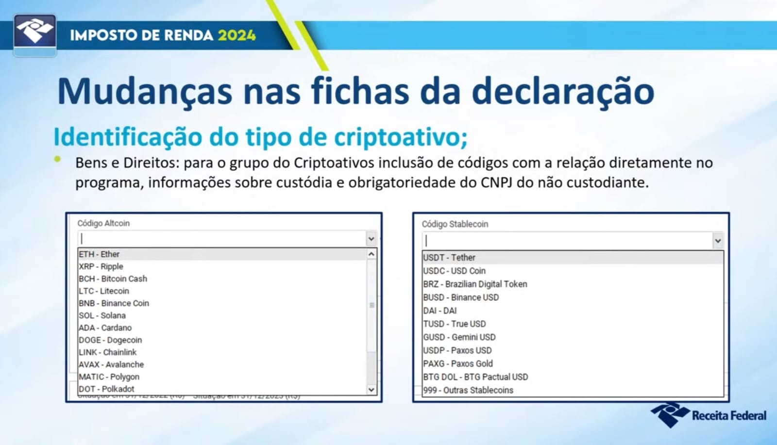 Diferença entre Valor de Custo e Valor de Mercado na Declaração de Criptoativos