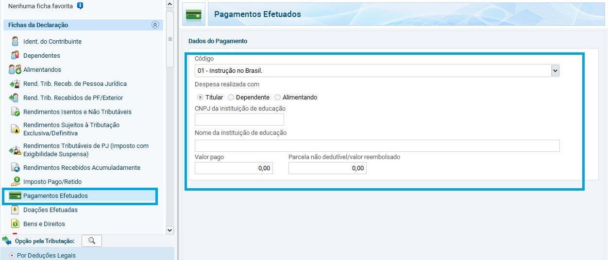 como declarar despesas com educação no imposto de renda