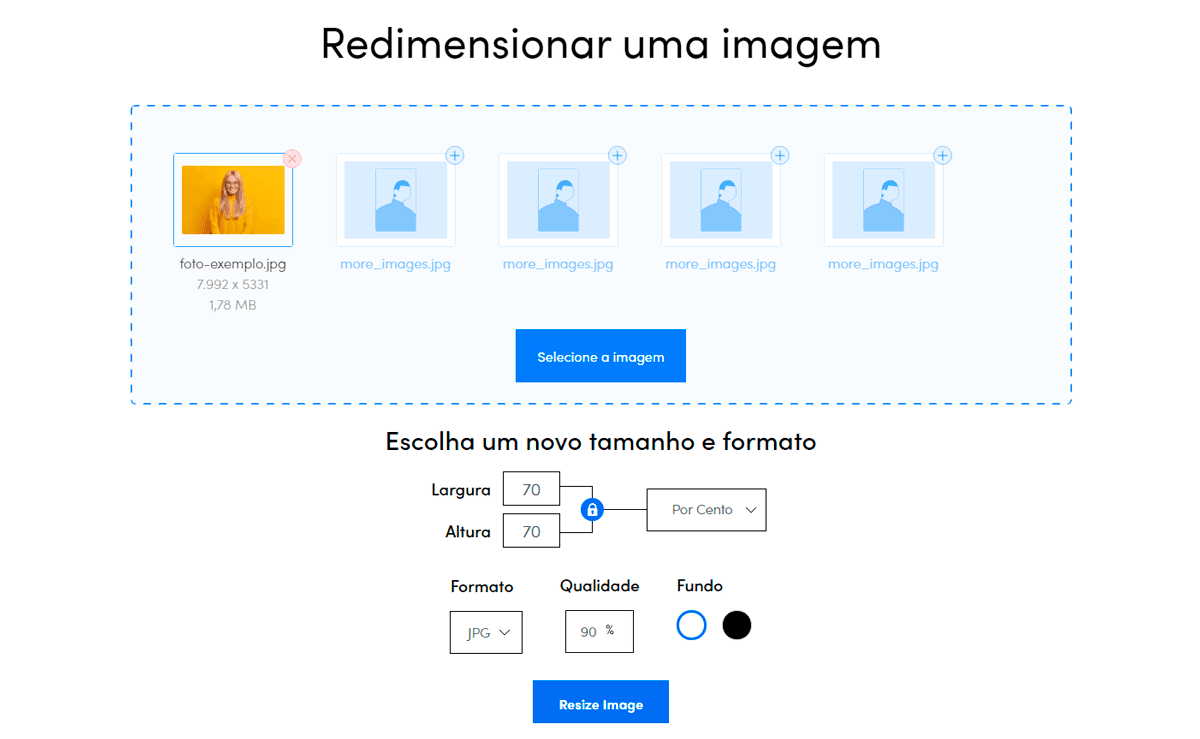 melhores ferramentas para diminuir foto