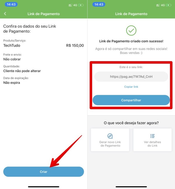 erros comuns ao gerar link de pagamento