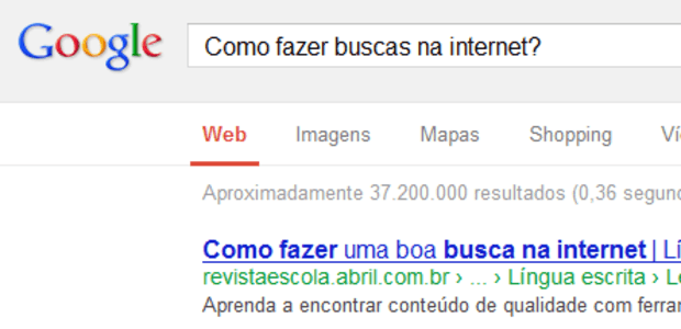 como pesquisar na internet