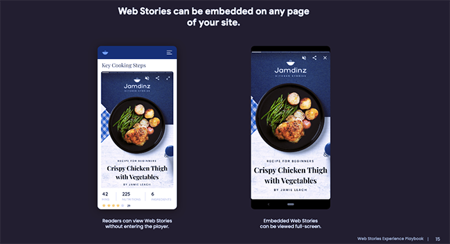 design para Google Web Stories