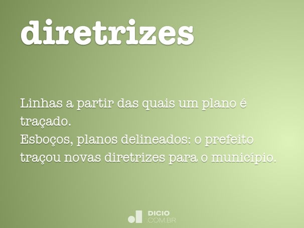 diretrizes significado