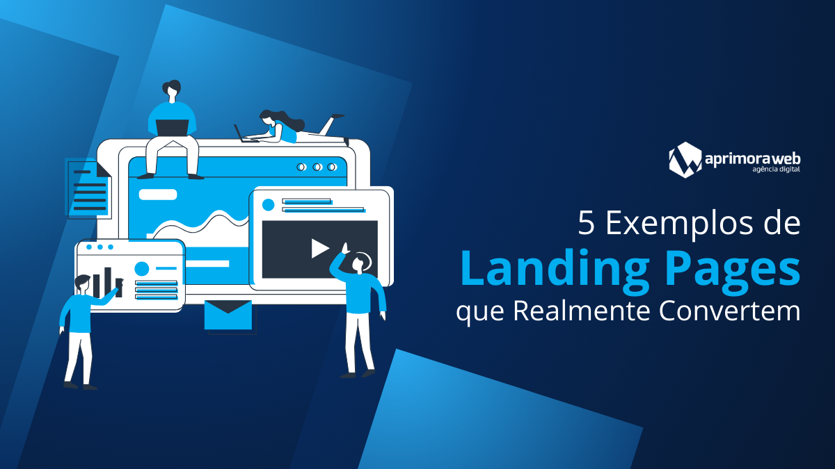 exemplos de páginas de destino