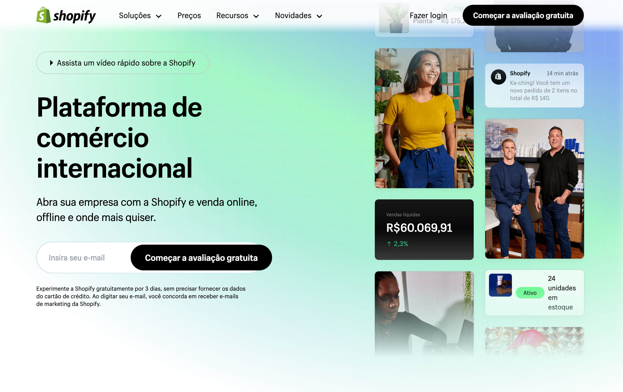 landing page de captura