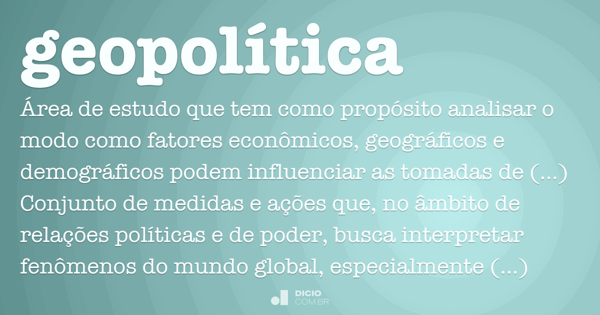 geopolítica significado