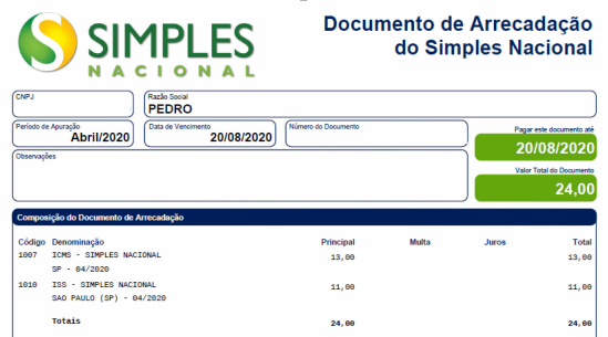 como emitir guia Simples Nacional MEI