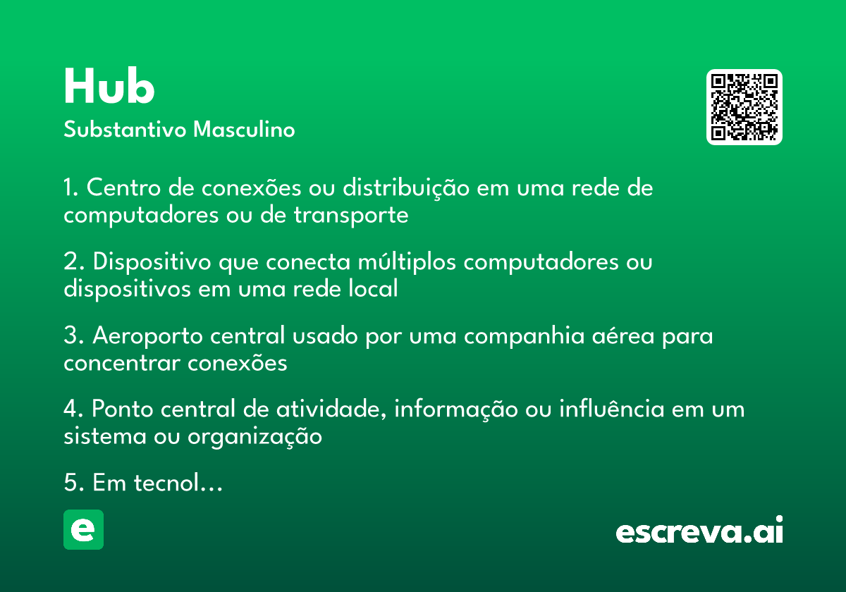 tipos de hub e suas funções