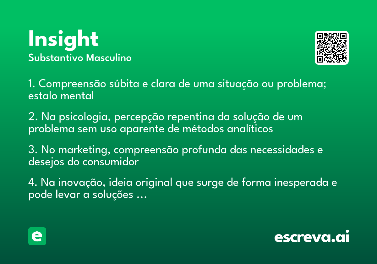 insights sinônimo