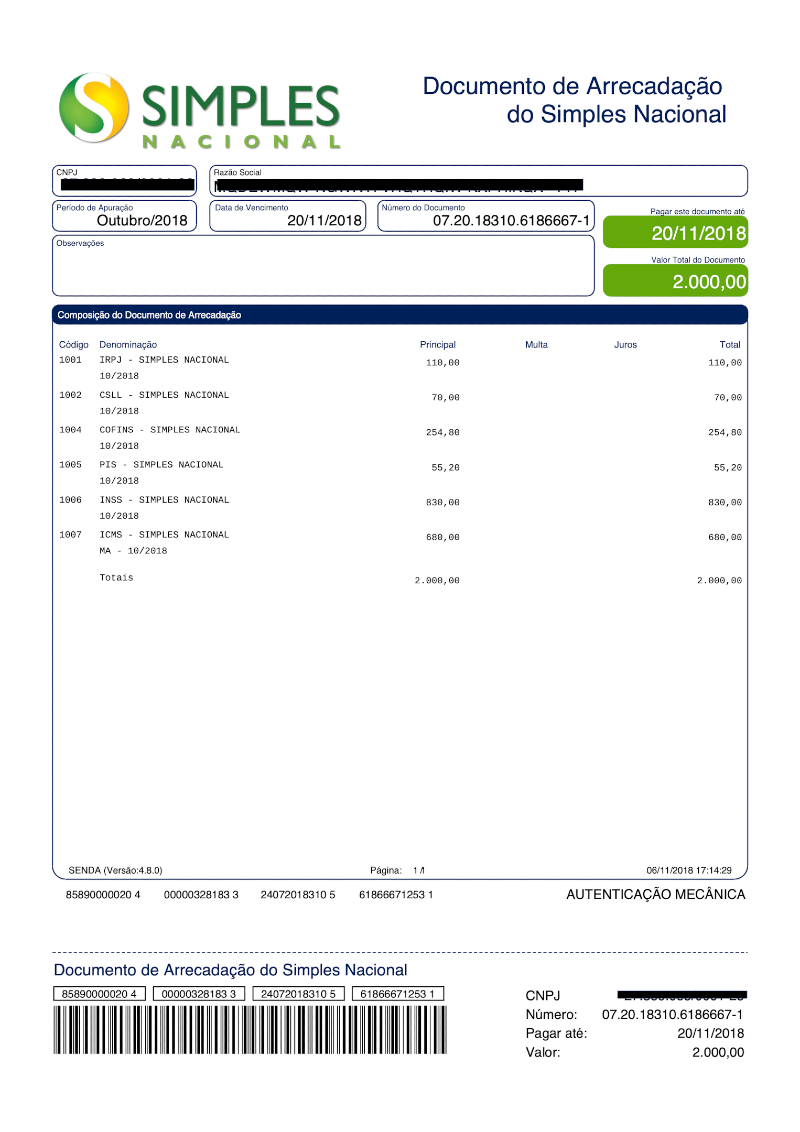 simples nacional irpj e csll como funciona