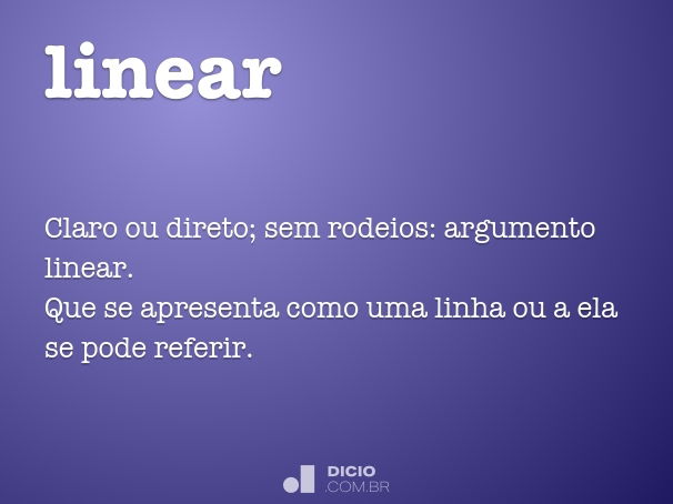 linear significado