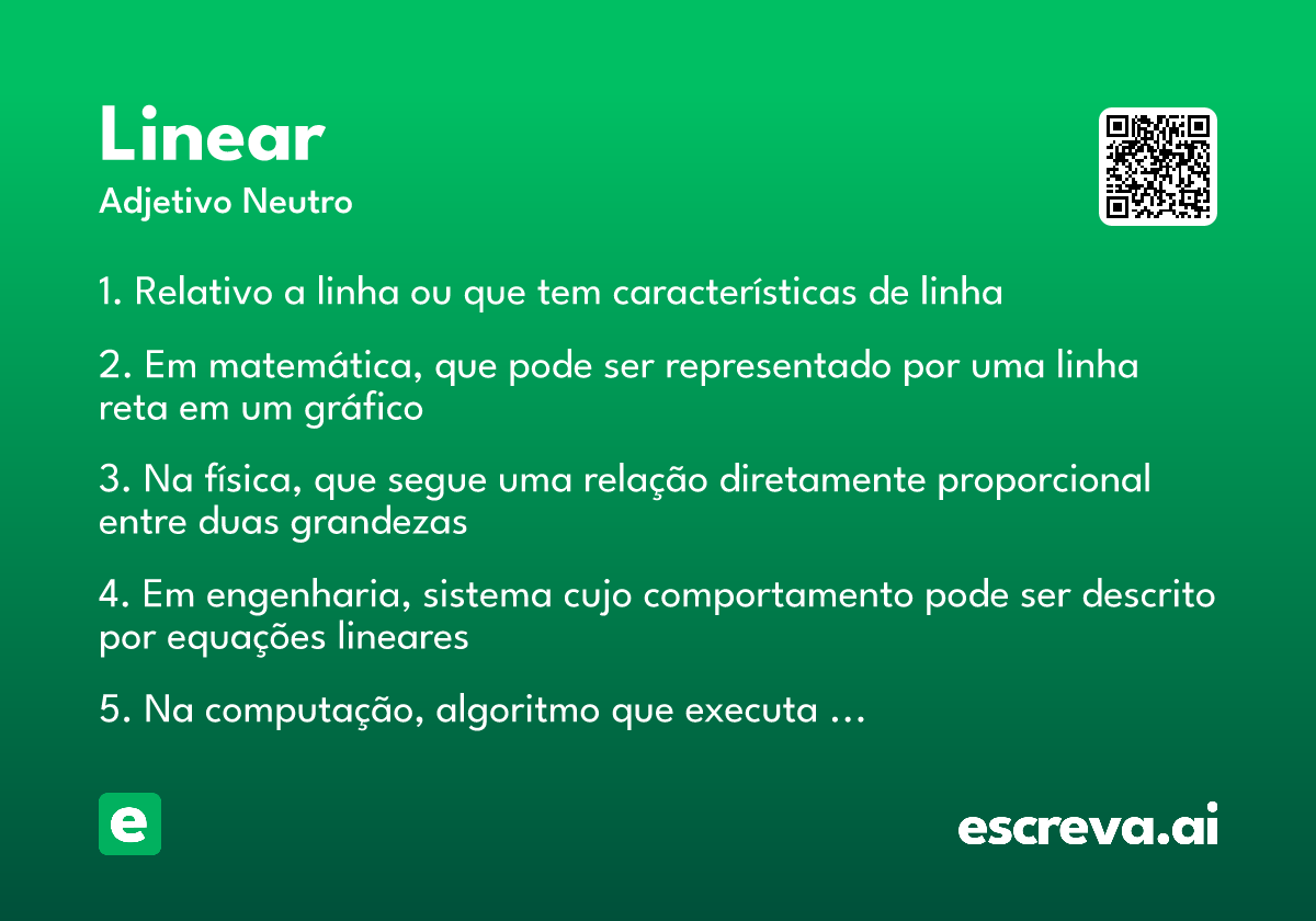 exemplos de pensamento linear na vida diaria