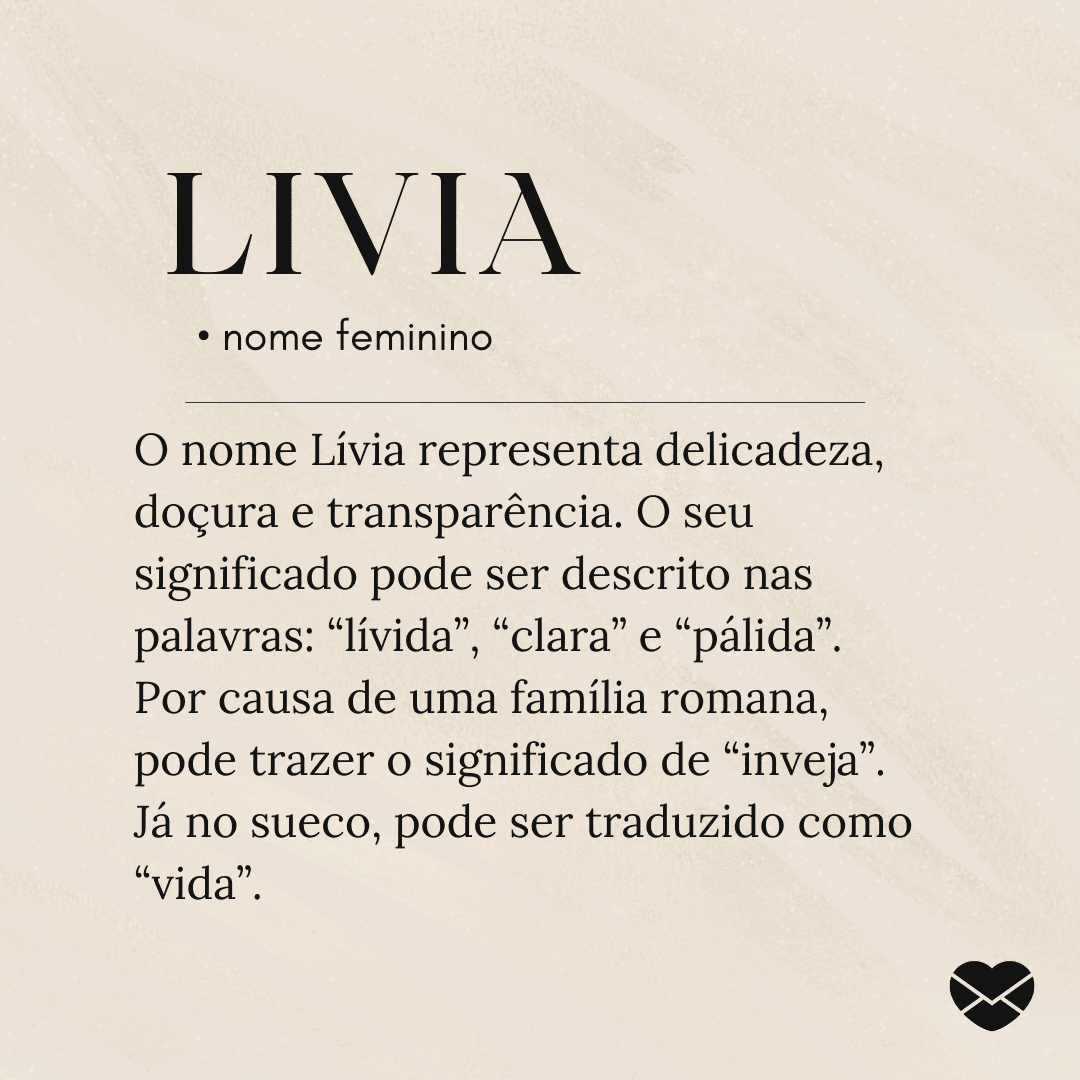 livia significado do nome