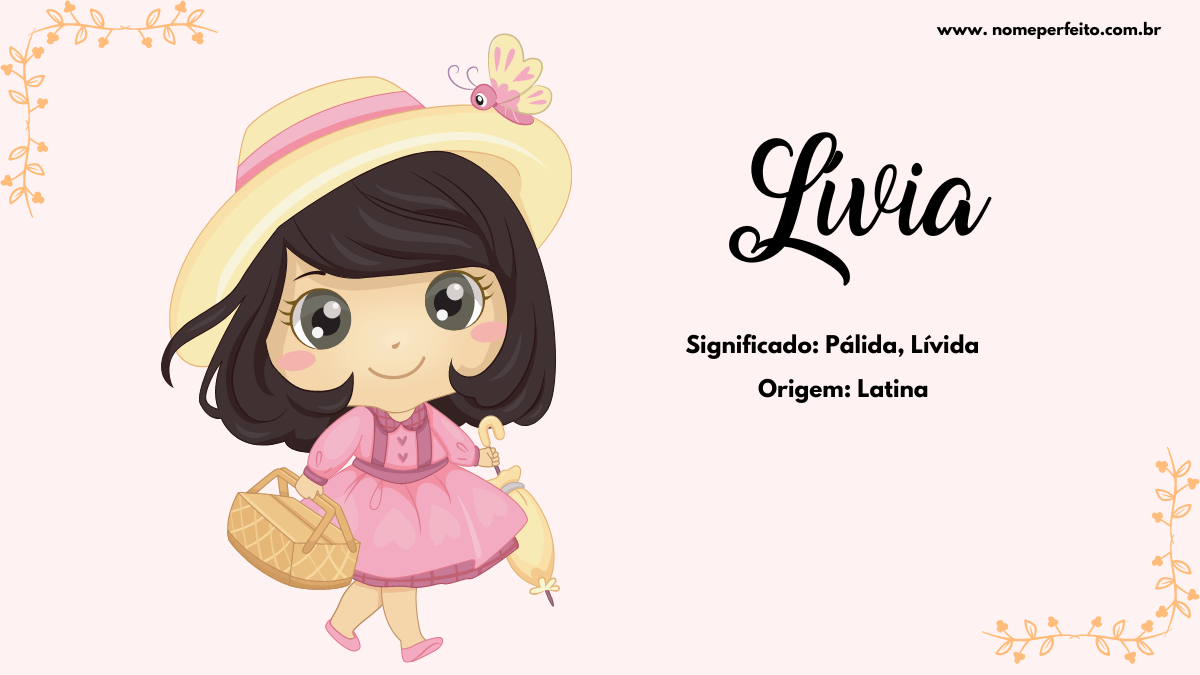 nomes femininos que combinam com lívia