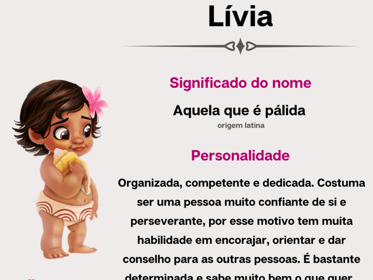lívia vs livia qual nome escolher