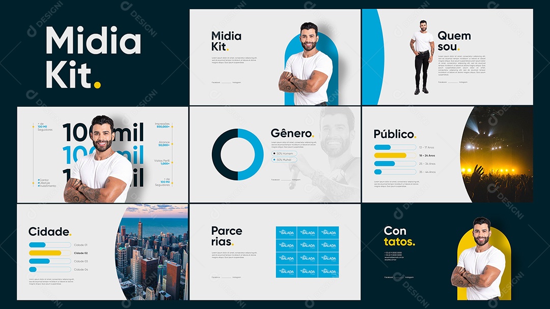 documento promocional para influenciadores