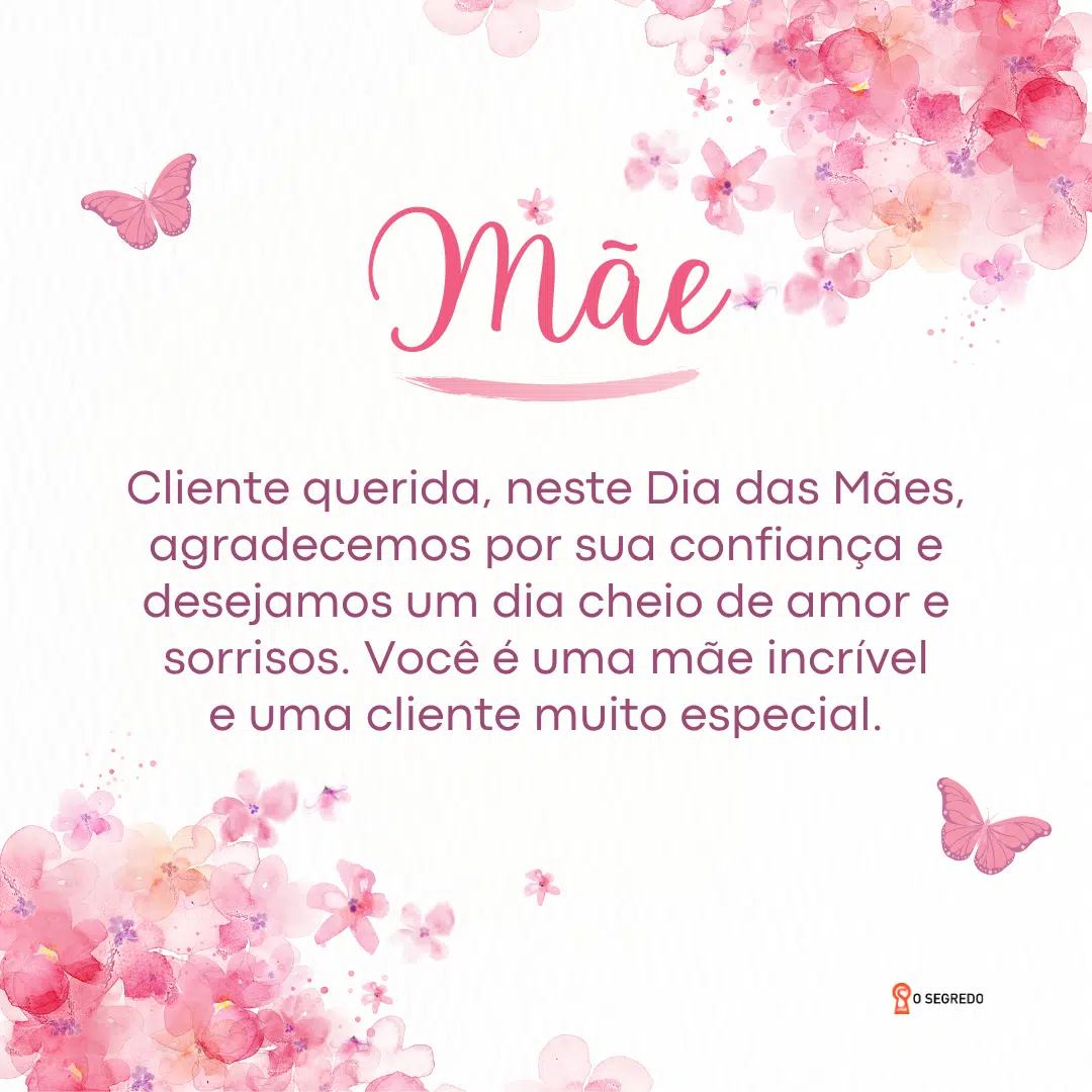 como enviar mensagem dia das mães para clientes