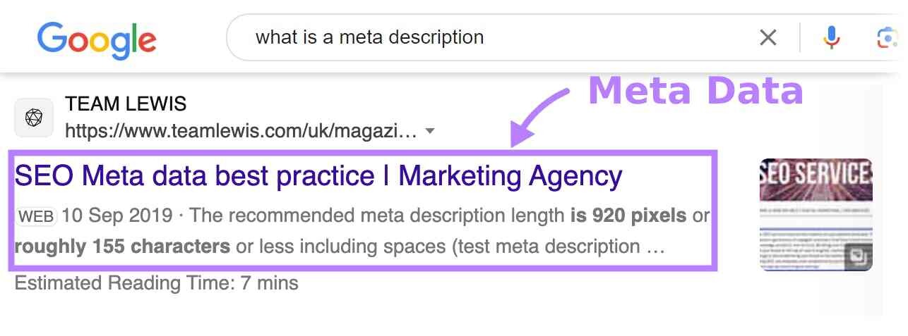 meta description SEO SP