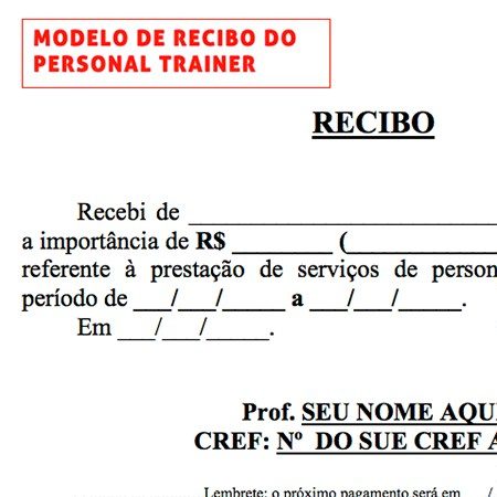 recibo de pagamento de compra