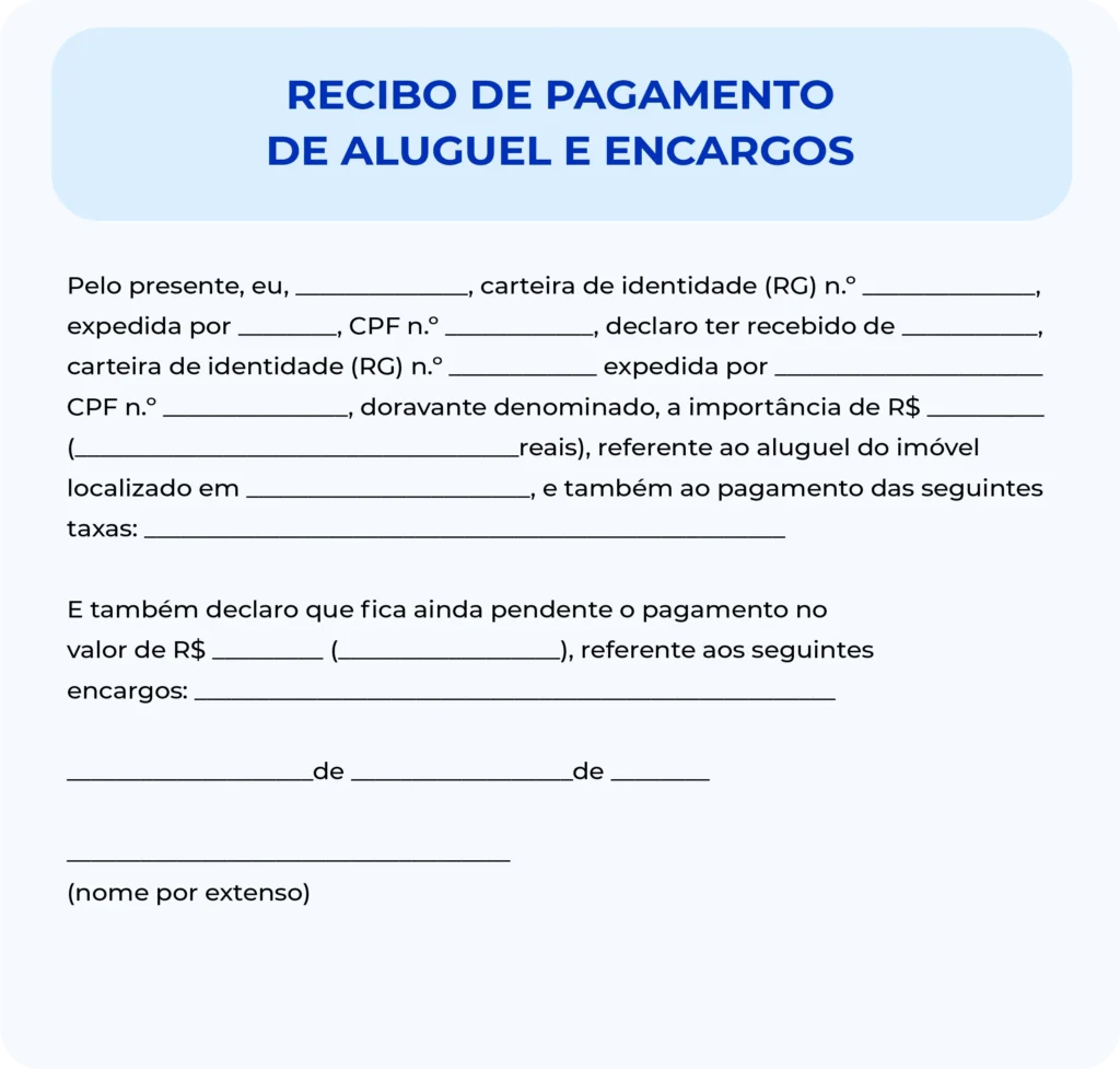 recibo de pagamento simples