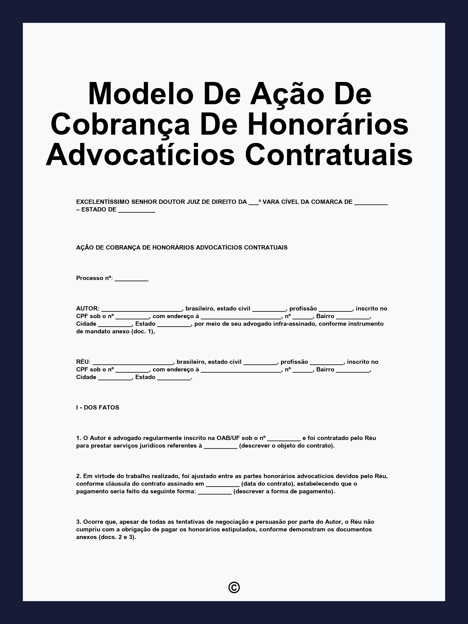 Negociação de Honorários Advocatícios