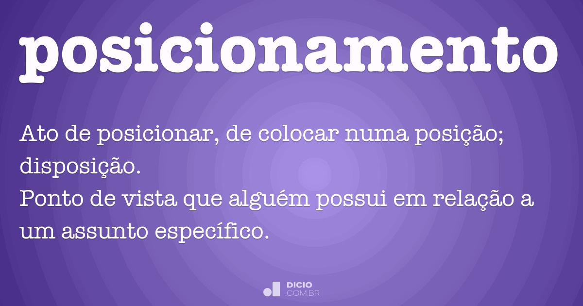 definição de posicionamento