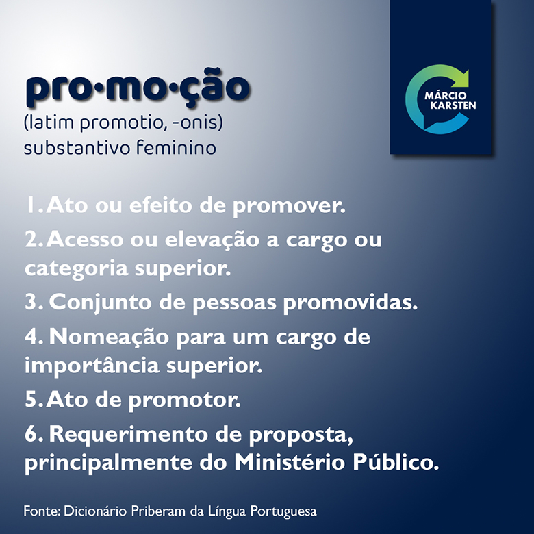 o que significa promoção