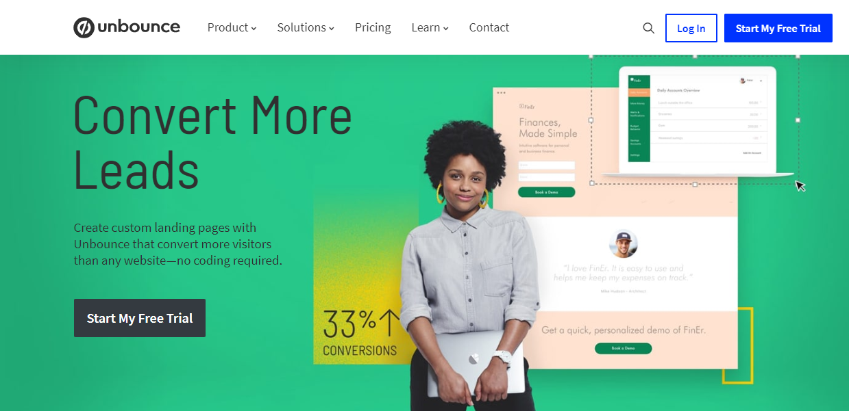 exemplos de landing pages de alta conversão