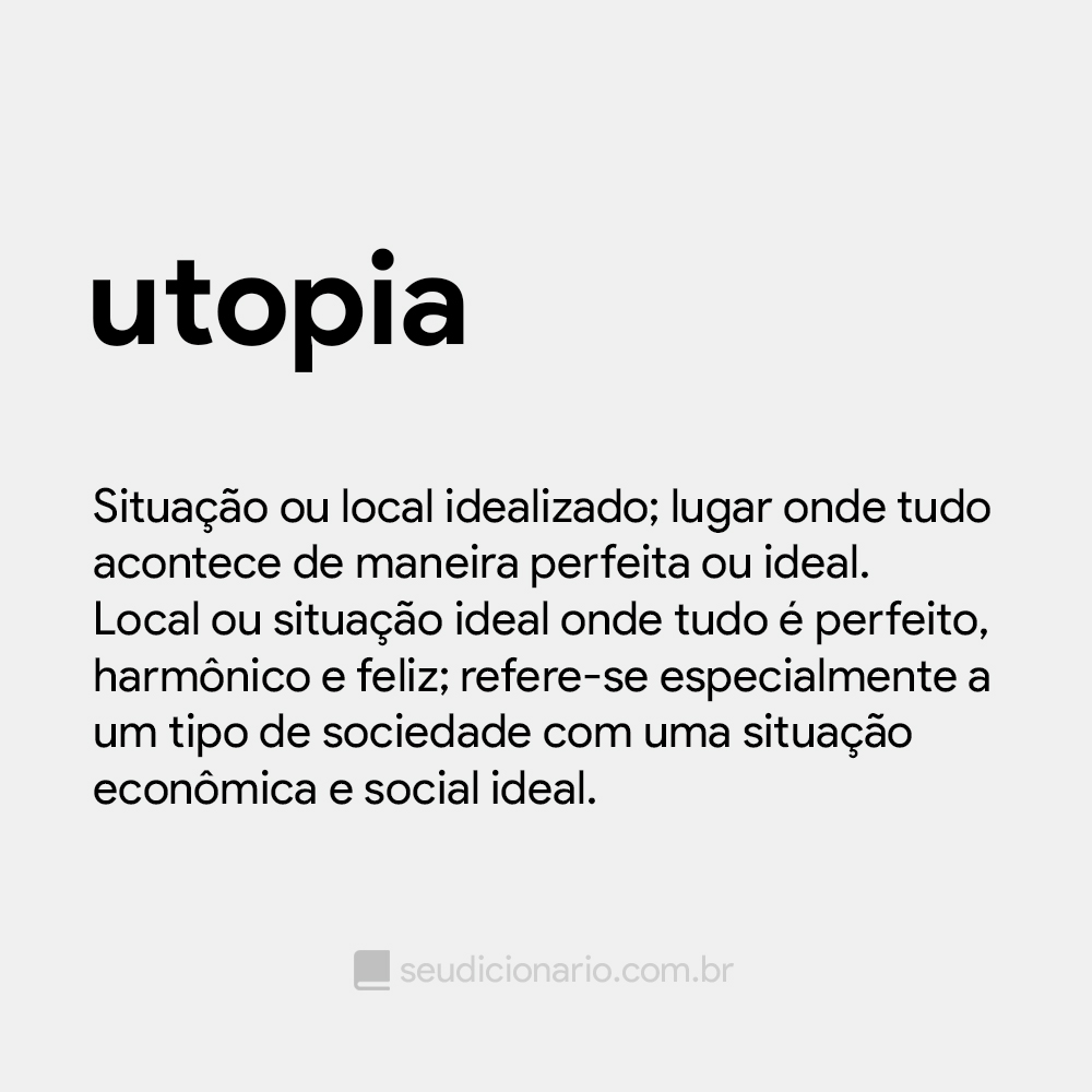 o que é uma utopia