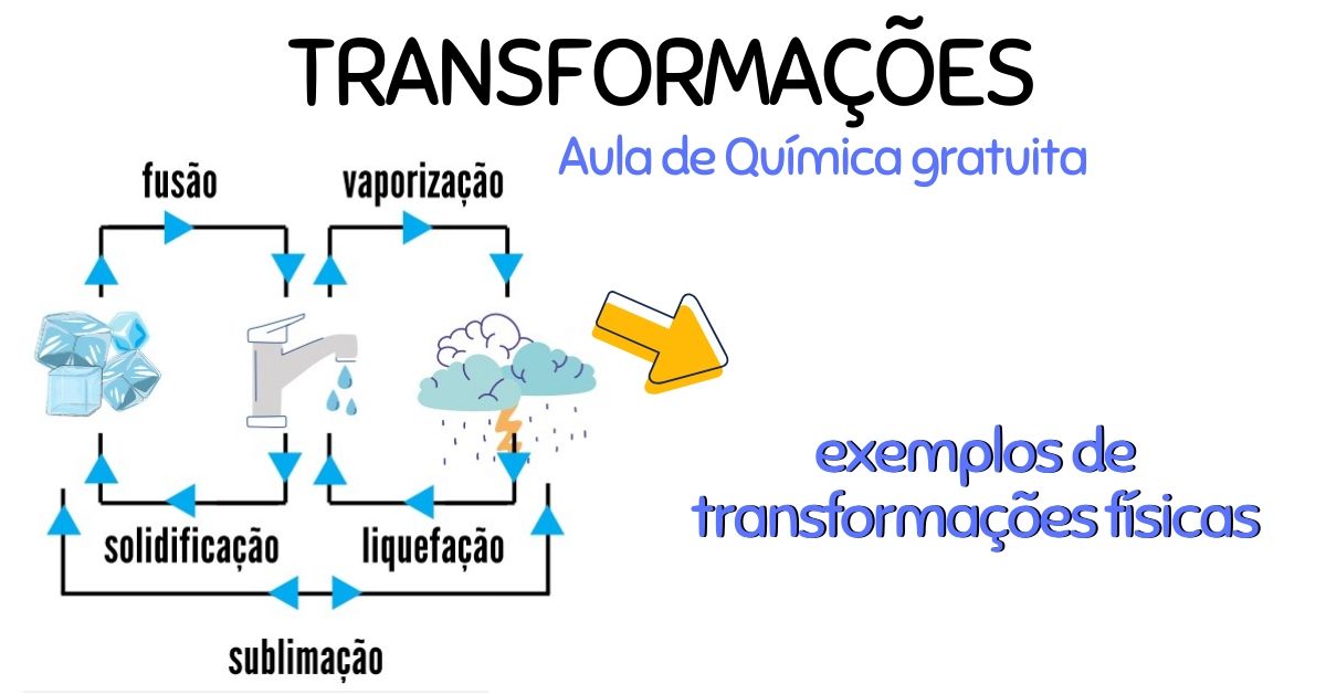 principais erros ao confundir transformação física e química