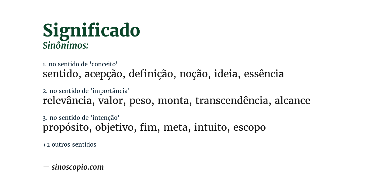 diferença entre significado e sentido na linguística