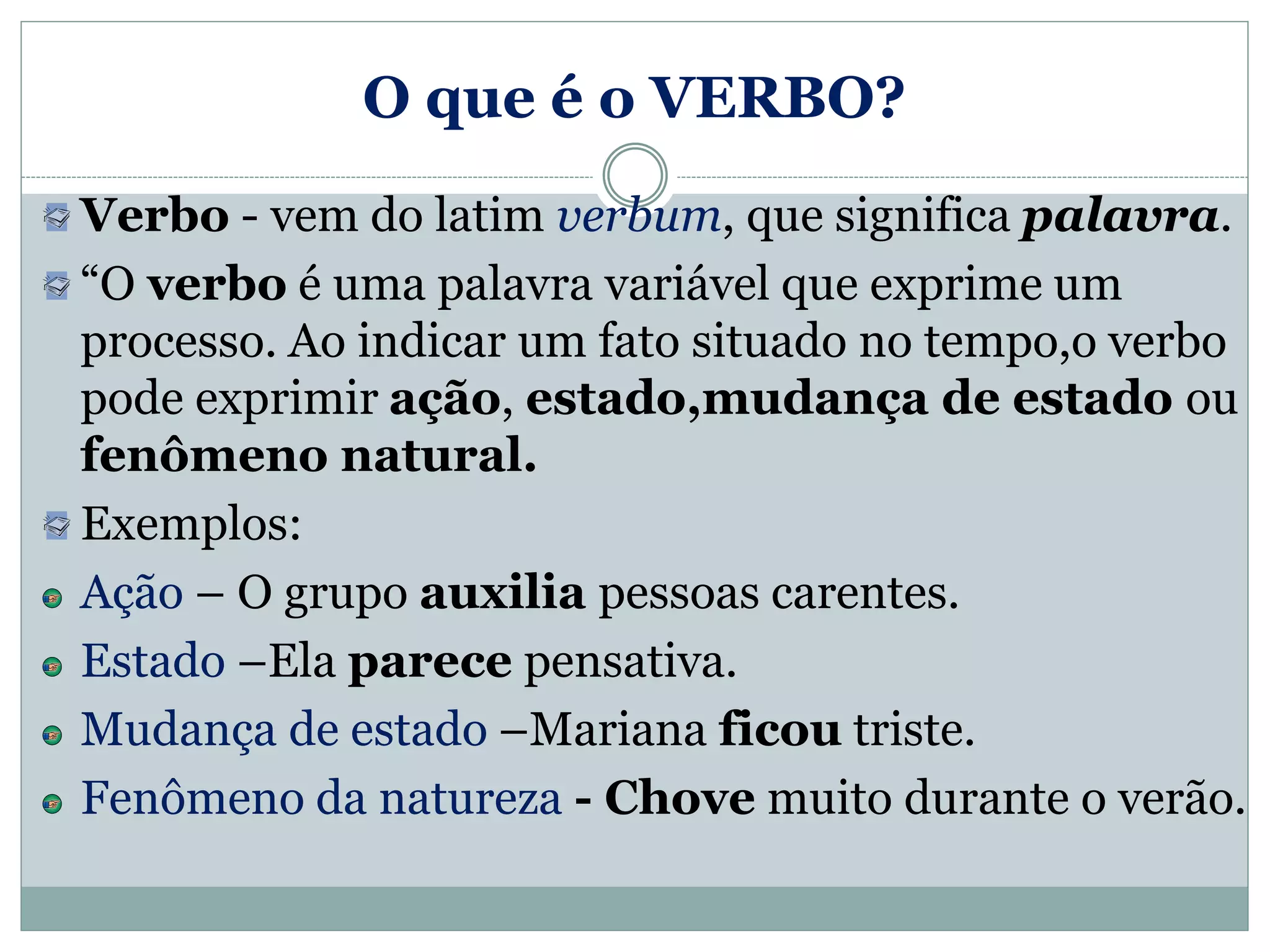 Verbos de Ação