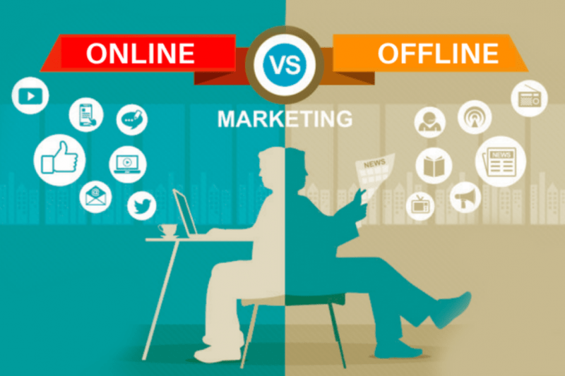 integração de marketing físico e digital