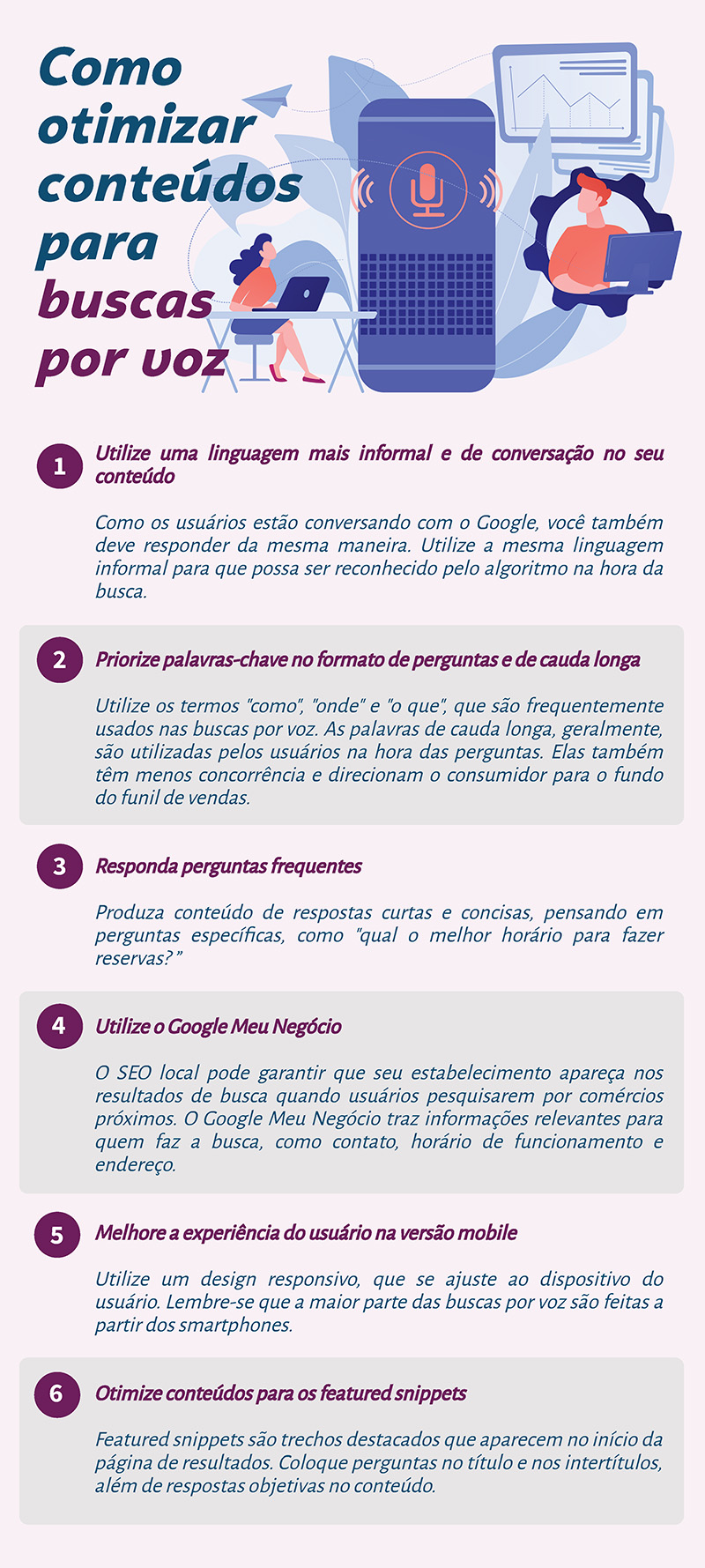 otimização para voz SP