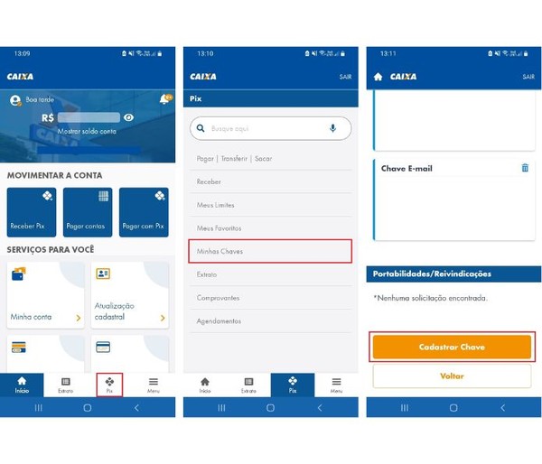 como fazer portabilidade de chave pix para caixa