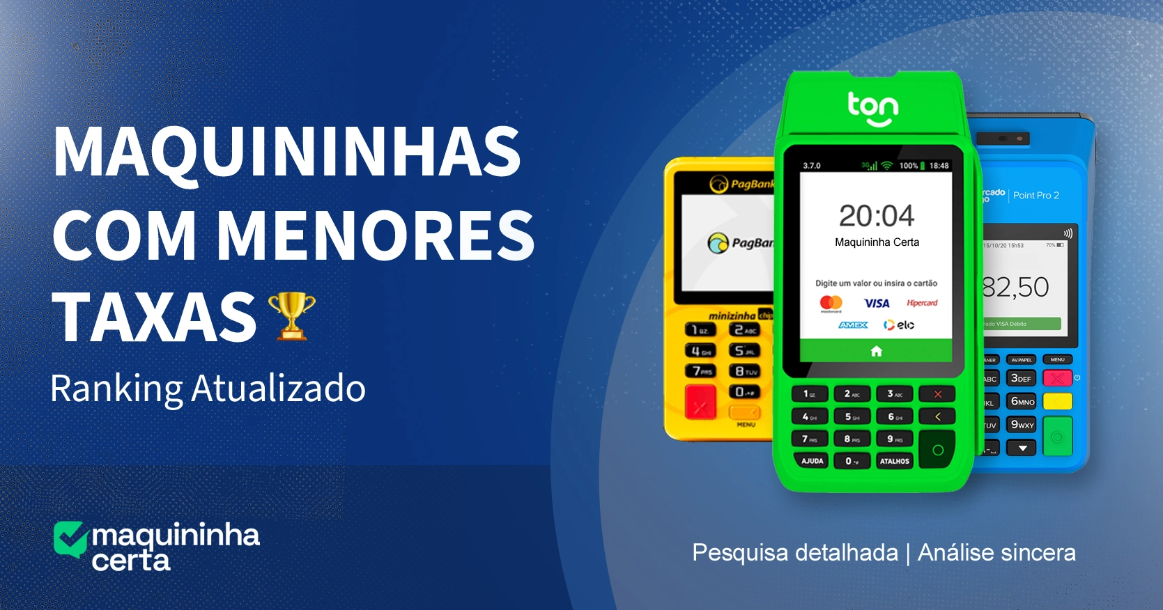 qual a maquininha com menor taxa para mei