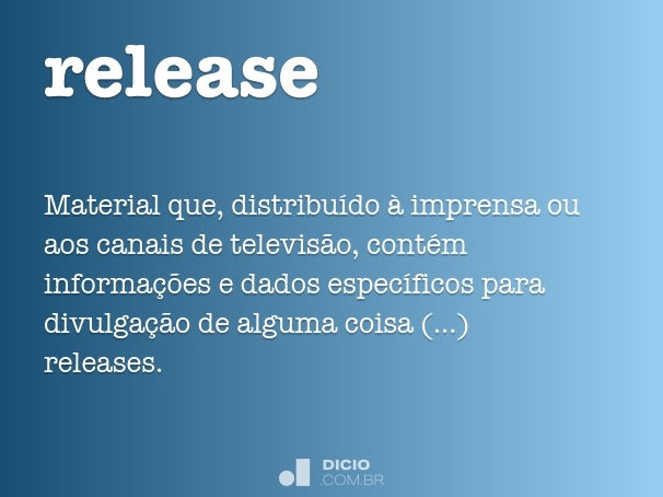 melhores exemplos de release de sucesso