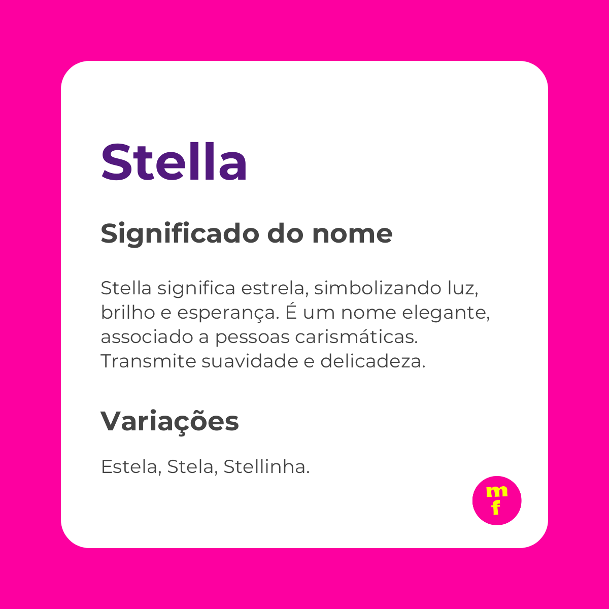 significado de stella