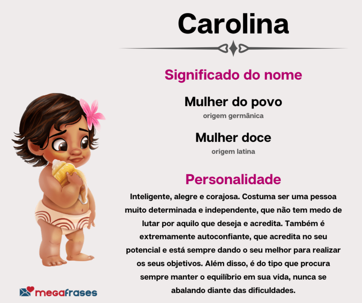 características inspiradoras de quem se chama carolina