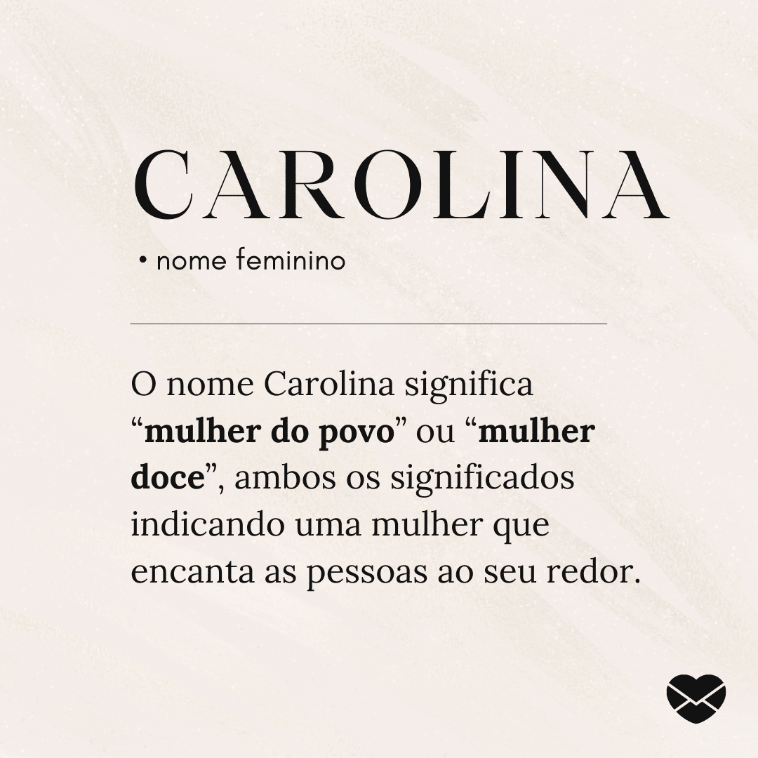 carolina versus caroline qual nome é melhor